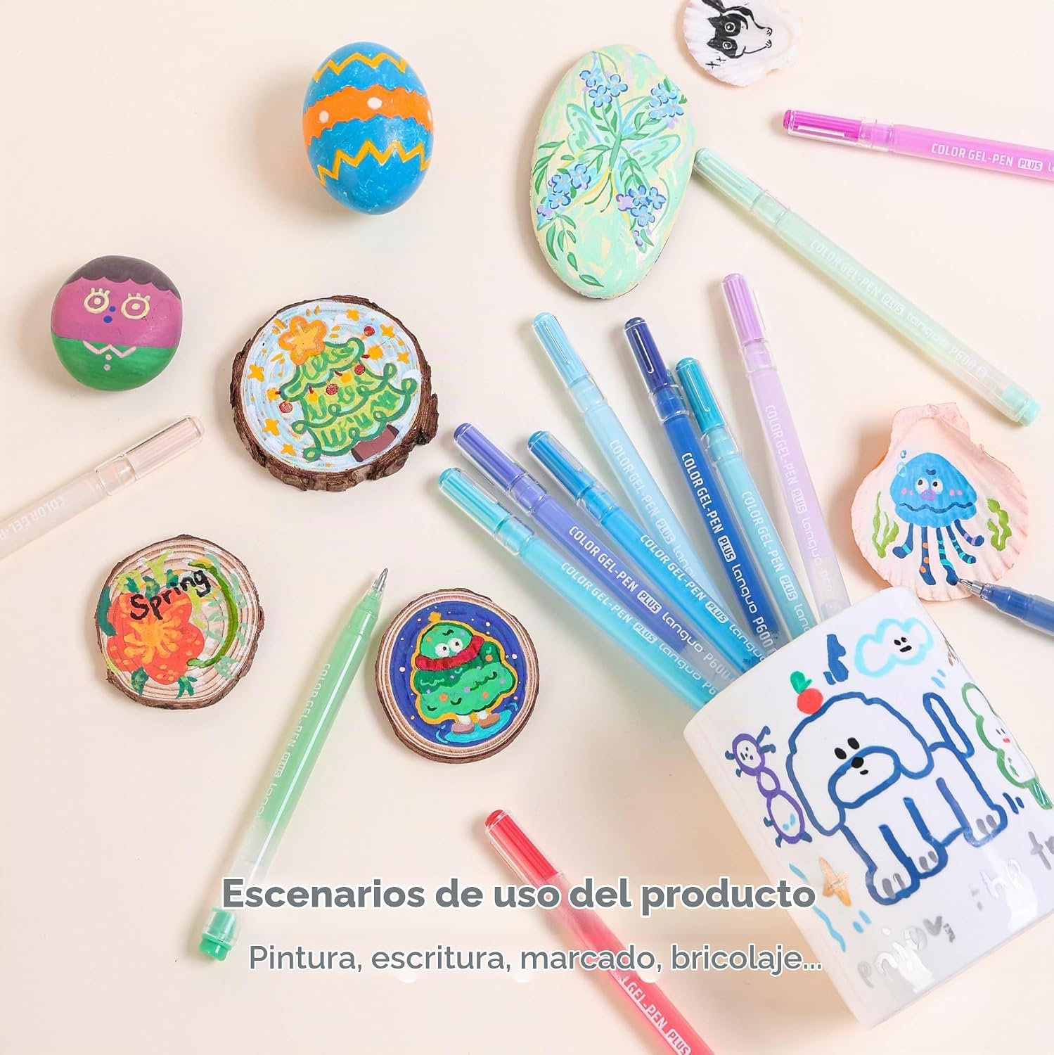 Languo Bolígrafos Acrílicos 54 Colores