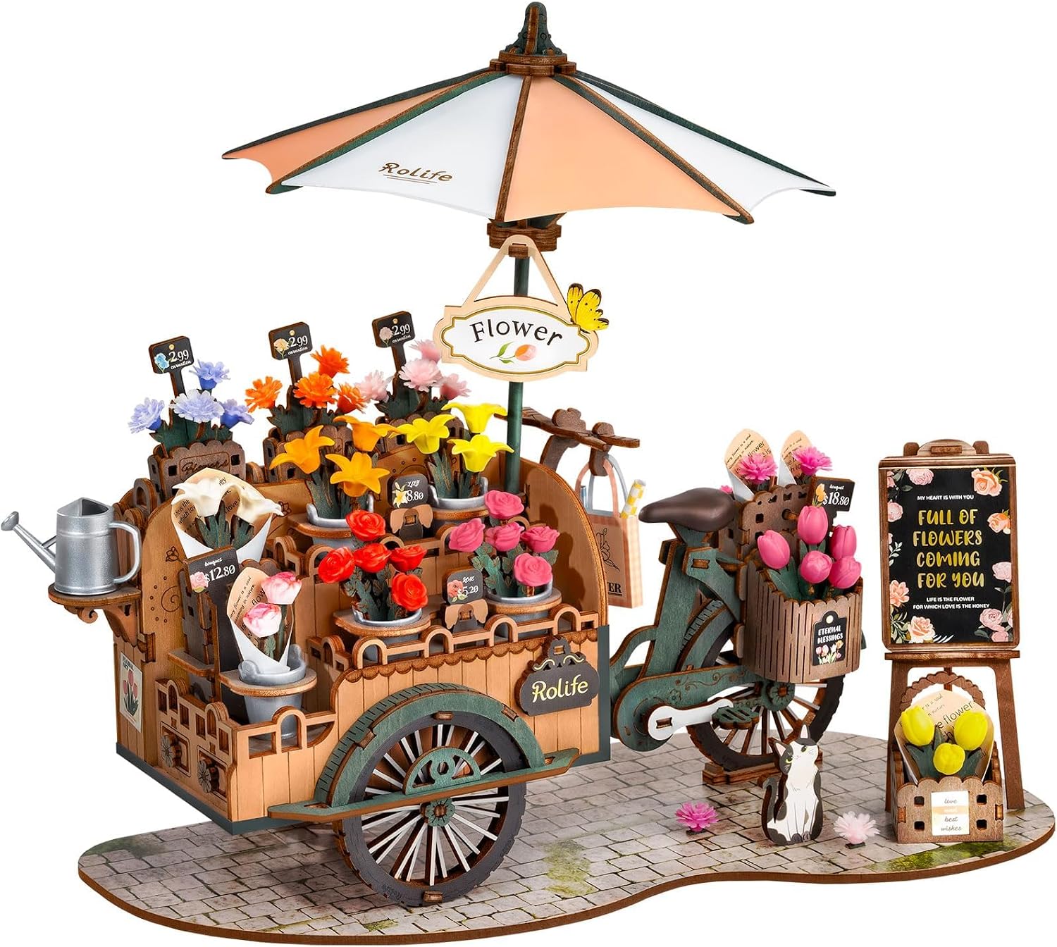 Armable Carrito De Flores