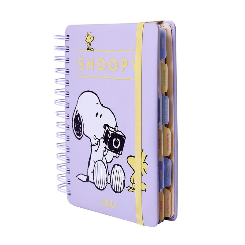 Agenda Mooving Snoopy 2027 Día Por Página